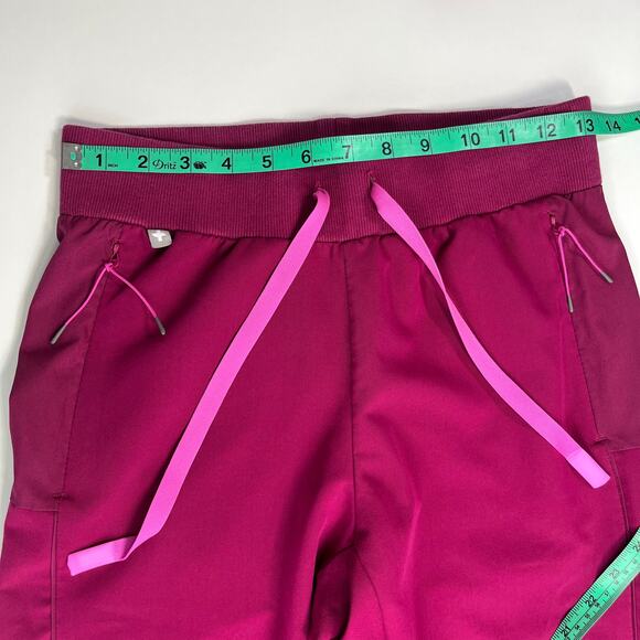 Figs Scrub Set Womens Dark Magenta Boston Slim Jogger Pant XSP Catarina Top XXS - Picture 12 of 16